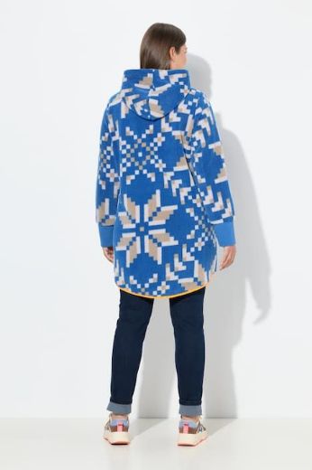 Plus size veliki brojevi Majica dugih rukava s patentnim zatvaračem i kapuljačom za punije