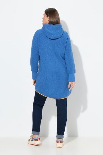 Plus size veliki brojevi Majica dugih rukava s patentnim zatvaračem i kapuljačom za punije