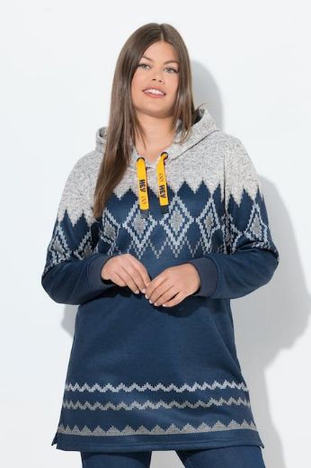 Plus size veliki brojevi Majica dugih rukava s kapuljačom za punije