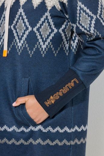 Plus size veliki brojevi Haljina dugih  rukava povišenog ovratnika za punije