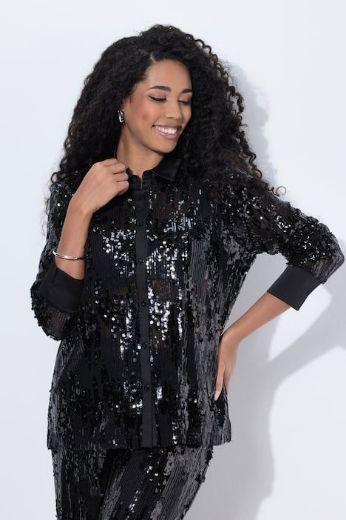 Plus size veliki brojevi Bluza svečana dugih rukava za punije