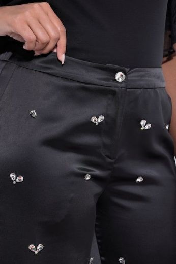 Plus size veliki brojevi Hlače elegantne širokih nogavica za punije