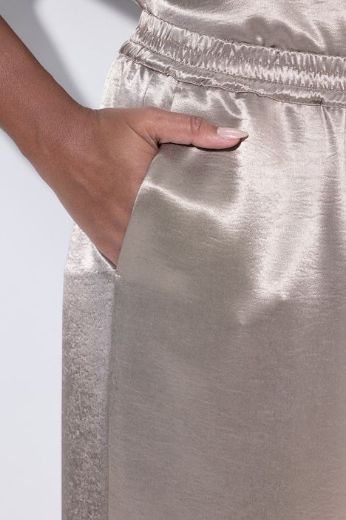 Plus size veliki brojevi Hlače elegantne širokih nogavica od satena za punije