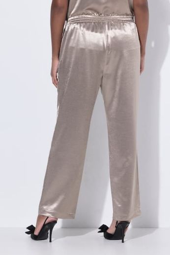 Plus size veliki brojevi Hlače elegantne širokih nogavica od satena za punije