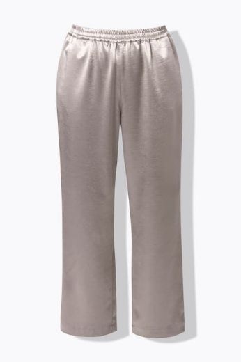 Plus size veliki brojevi Hlače elegantne širokih nogavica od satena za punije