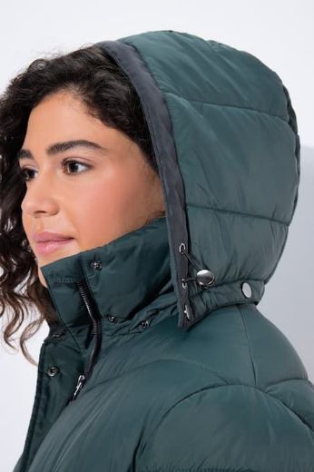 Plus size veliki brojevi Jakna prošivena s kapuljačom za punije