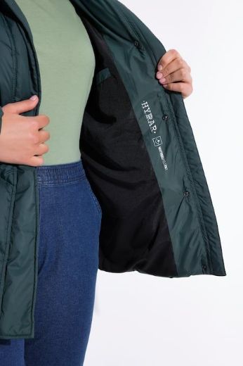 Plus size veliki brojevi Jakna prošivena s kapuljačom za punije