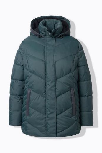 Plus size veliki brojevi Jakna prošivena s kapuljačom za punije