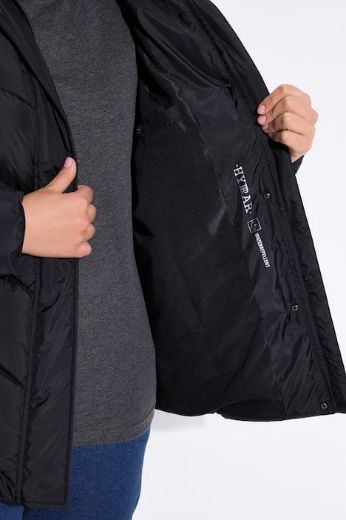 Plus size veliki brojevi Jakna prošivena s kapuljačom za punije