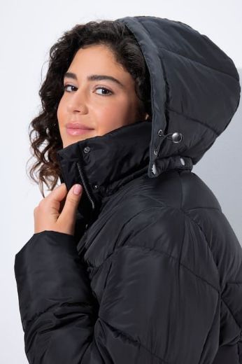 Plus size veliki brojevi Jakna prošivena s kapuljačom za punije