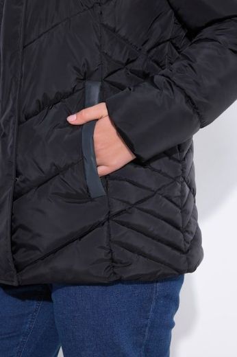 Plus size veliki brojevi Jakna prošivena s kapuljačom za punije