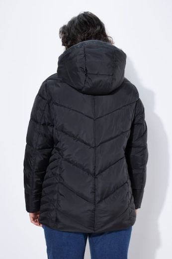 Plus size veliki brojevi Jakna prošivena s kapuljačom za punije