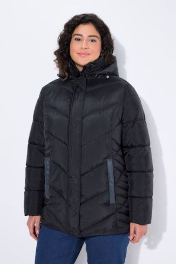 Plus size veliki brojevi Jakna prošivena s kapuljačom za punije