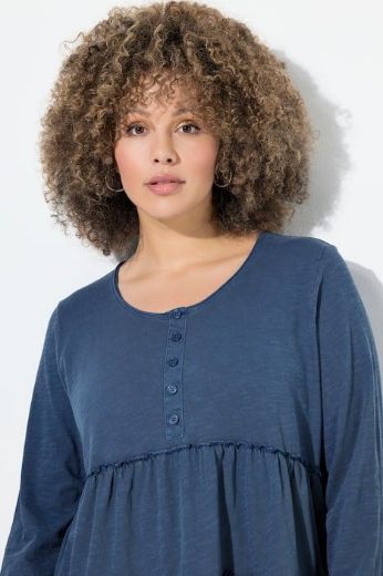 Plus size veliki brojevi Majica dugih rukava na volane za punije