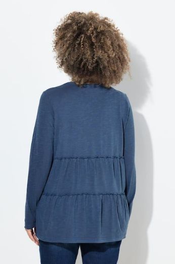 Plus size veliki brojevi Majica dugih rukava na volane za punije