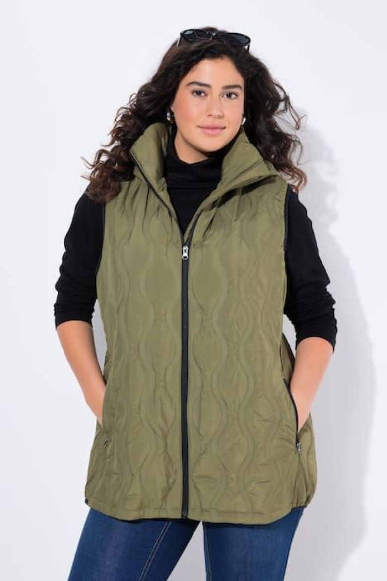 Plus size veliki brojevi Prsluk prošiveni za punije