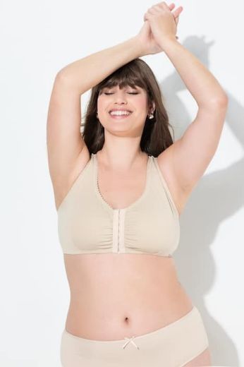 Plus size veliki brojevi Grudnjak širokih naramenica na prednje kopčanje za punije