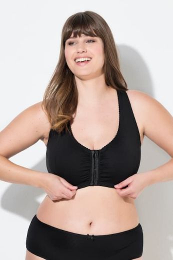 Plus size veliki brojevi Grudnjak širokih naramenica na prednje kopčanje za punije