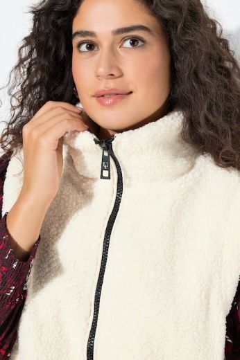 Plus size veliki brojevi Prsluk dužeg kroja od flisa za punije