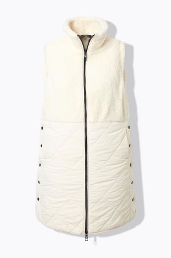 Plus size veliki brojevi Prsluk dužeg kroja od flisa za punije