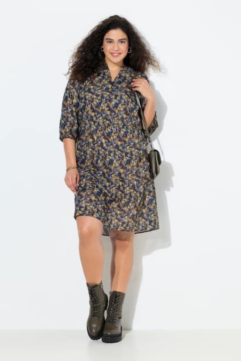 Plus size veliki brojevi Haljina 3/4 rukava za punije