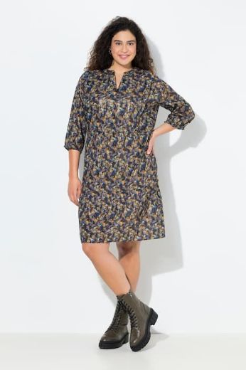 Plus size veliki brojevi Haljina 3/4 rukava za punije