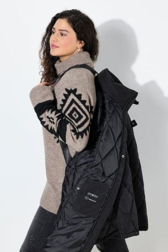 Plus size veliki brojevi Jakna prošivena dužeg kroja za punije