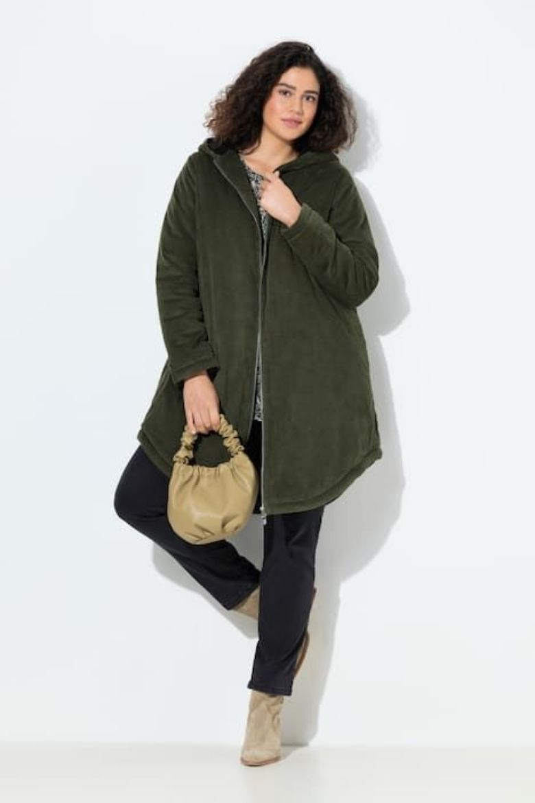 Plus size veliki brojevi Jakna s kapuljačom za punije