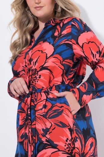 Plus size veliki brojevi Haljina dugih rukava za punije