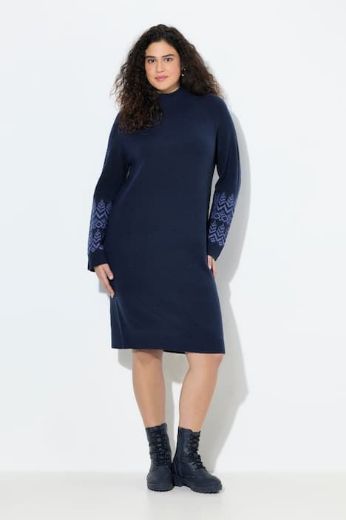 Plus size veliki brojevi Haljina dugih rukava za punije