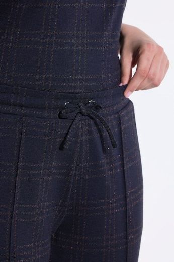 Plus size veliki brojevi Hlače karirane ravnih nogavica za punije