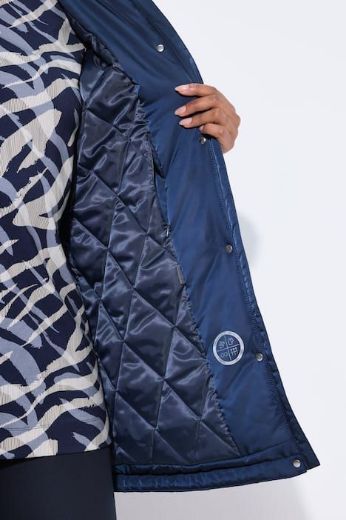 Plus size veliki brojevi Jakna s dvostrukim kopčanjem i kapuljačom za punije