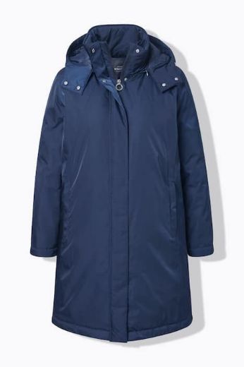 Plus size veliki brojevi Jakna s dvostrukim kopčanjem i kapuljačom za punije