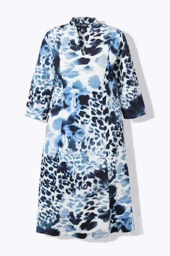 Plus size veliki brojevi Haljina midi 3/4 rukava za punije