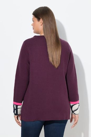 Plus size veliki brojevi Pulover s ukrasnim detaljima na rukavima za punije