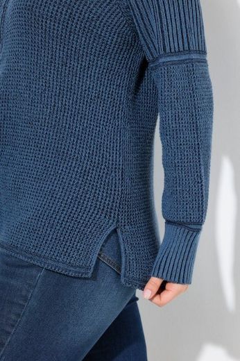 Plus size veliki brojevi Pulover dugih rukava s polu patentnim zatvaračem za punije