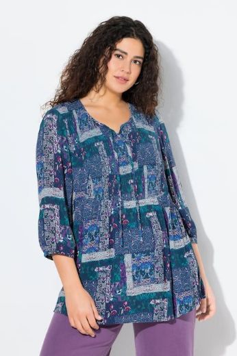 Plus size veliki brojevi Bluza 3/4 rukava A kroja za punije