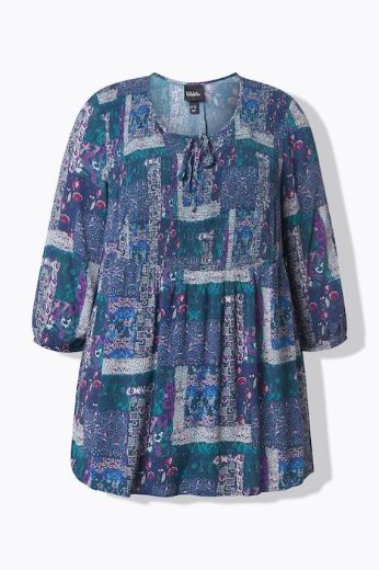 Plus size veliki brojevi Bluza 3/4 rukava A kroja za punije