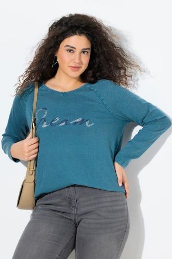 Plus size veliki brojevi Majica dugih rukava A kroja za punije