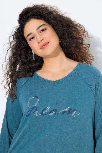 Plus size veliki brojevi Majica dugih rukava A kroja za punije