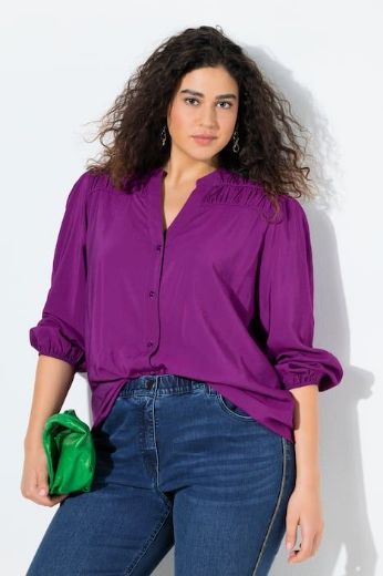 Plus size veliki brojevi Bluza dugih rukava A kroja za punije