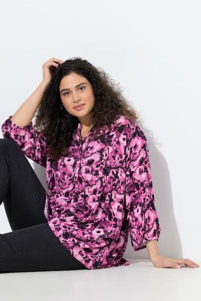 Veliki brojevi Tunika 3/4 rukava moda za punije