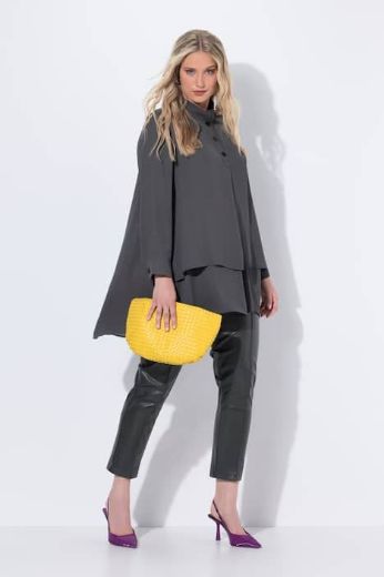 Plus size veliki brojevi Tunika slojevita povišenog ovratnika za punije