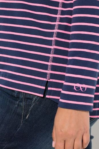 Plus size veliki brojevi Majica dugih rukava na pruge za punije