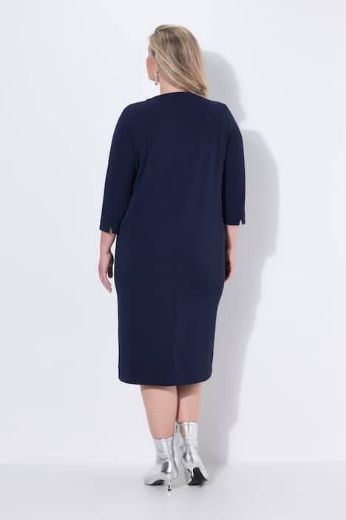 Plus size veliki brojevi Haljina midi 3/4 rukava za punije