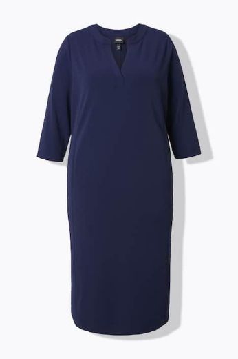 Plus size veliki brojevi Haljina midi 3/4 rukava za punije