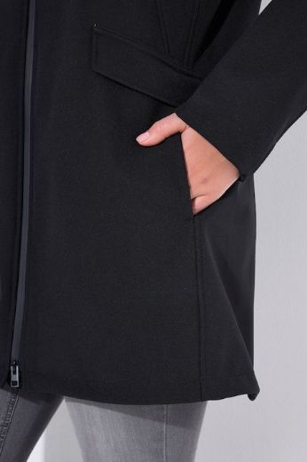 Plus size veliki brojevi Jakna dužeg kroja s kapuljačom za punije