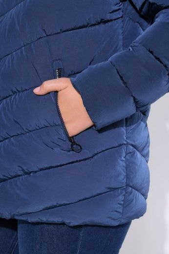 Plus size veliki brojevi Jakna prošivena s kapuljačom za punije