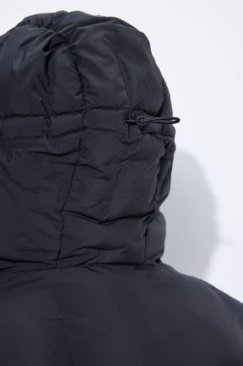 Plus size veliki brojevi Jakna prošivena s kapuljačom dužeg kroja za punije