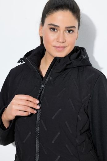 Plus size veliki brojevi Jakna prošivena s kapuljačom za punije
